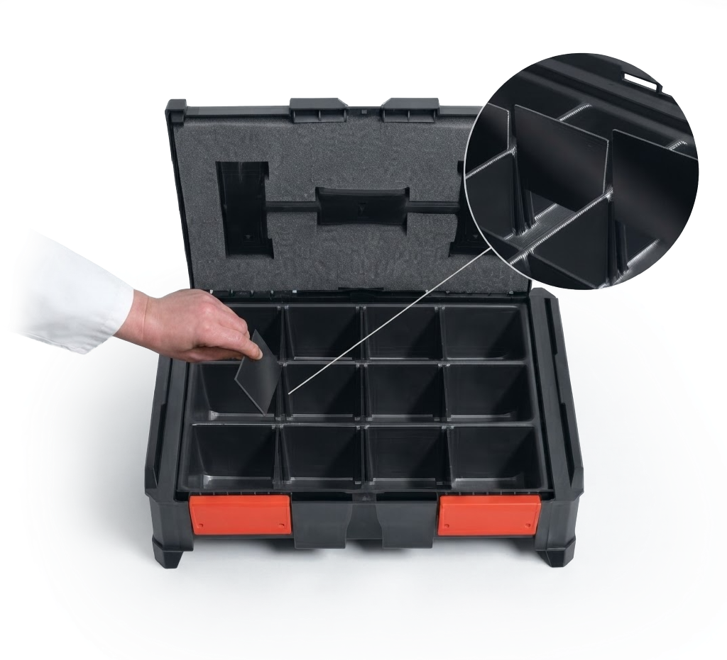 Interno BoxOnBox con divisori removibili